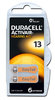 6 x Duracell Hearing Aid Batteries Size 13 / ORANGE