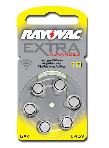 30 x Hörgerätebatterien Typ 10 Rayovac Extra Advanced  5,85 x 3,6mm